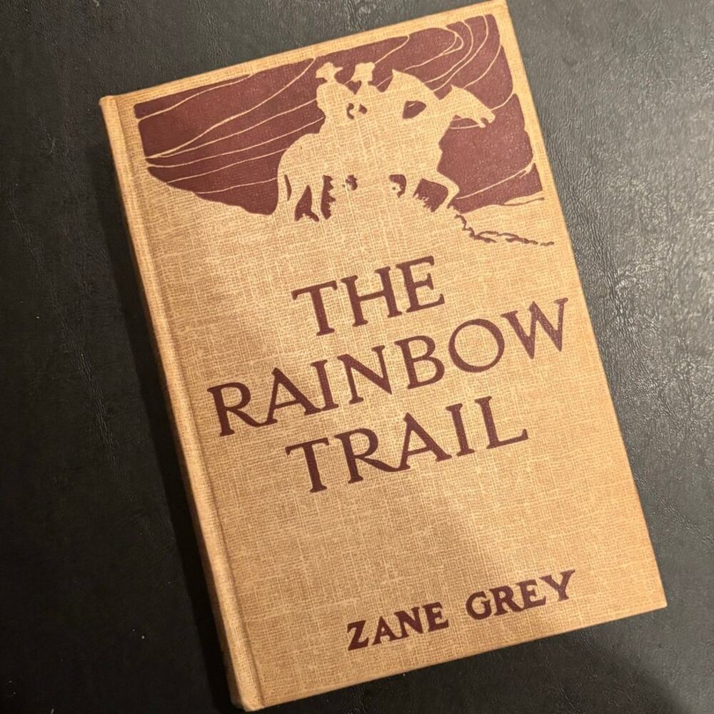 Vintage 1943 The Rainbow Trail Book by Zane Gray, HC, Very Good